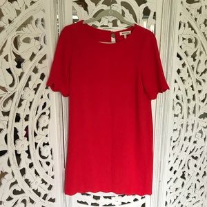 Red Scallop Dress ★